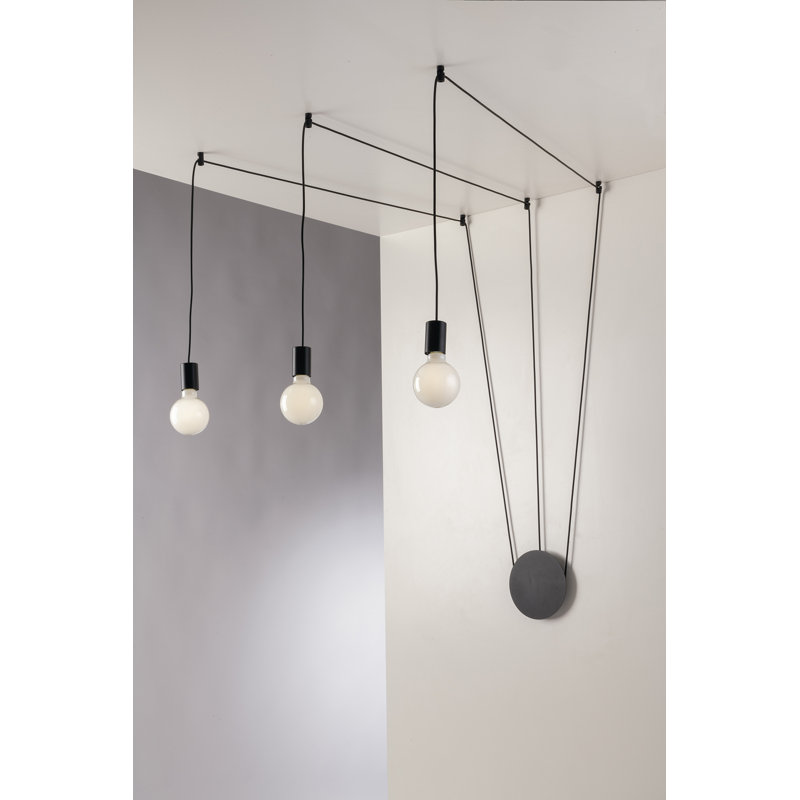 Camerone 3 - Light Black Geometric Pendant