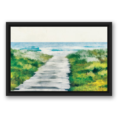 «Beach Path Coastal Landscape», reproduction sur toile tendue