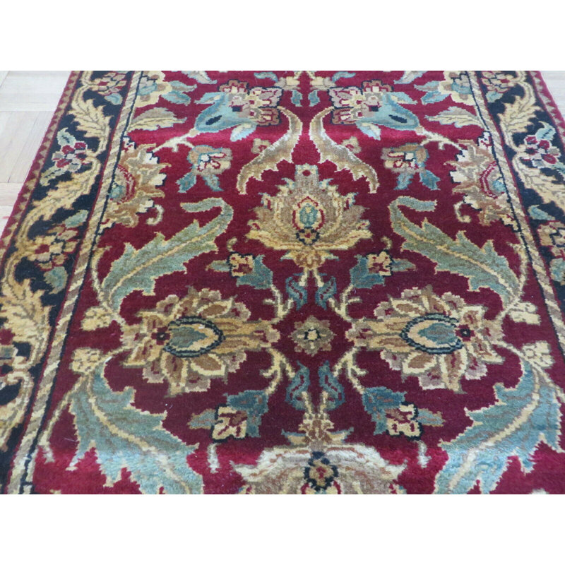 Tapis de la surface en laine de couloir 2 pi 7 po x 19 pi 9 po one-of-kind-noué la Britney