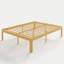 Cadre de lit plateforme robuste en bambou de 45,7 cm (18 pouces), structure en bois massif avec support à lattes métalliques, aucun sommier requis, silencieux-555299402-786276875
