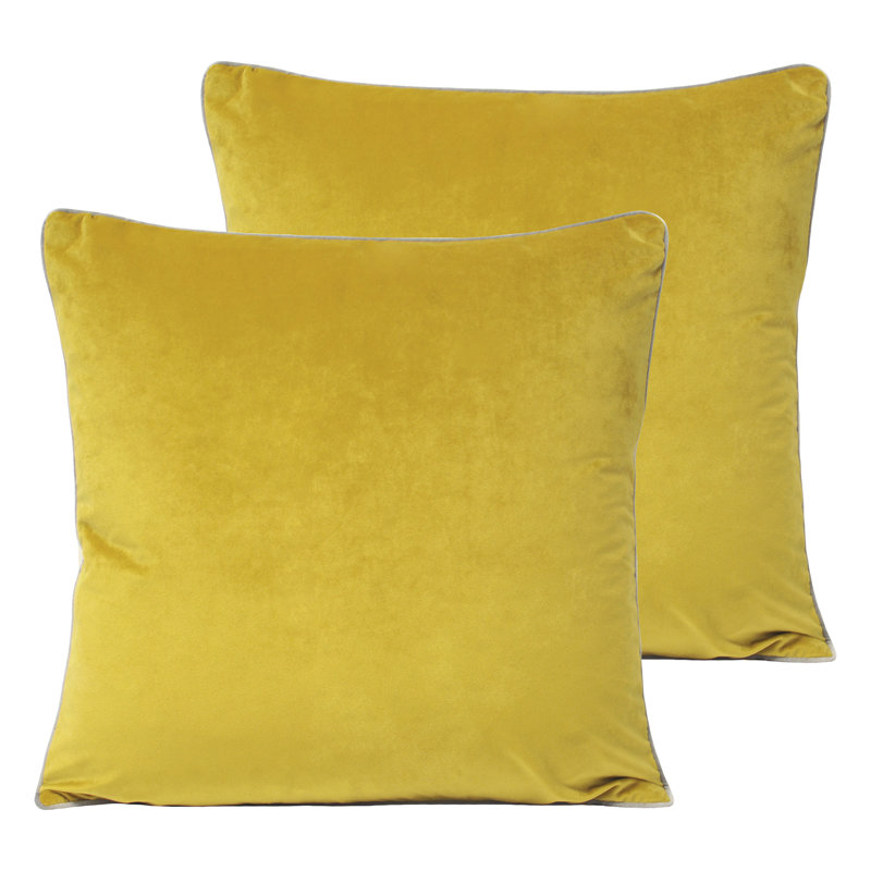 Square Cushion, Maroon/Moss, Polyester