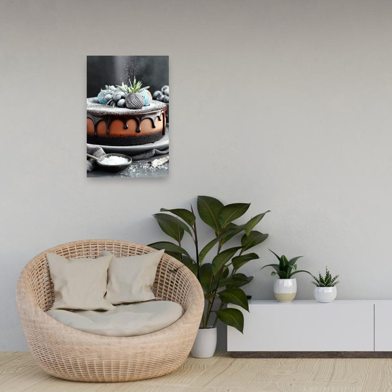 Art mural contemporain Decadent, 24" H x 16" W