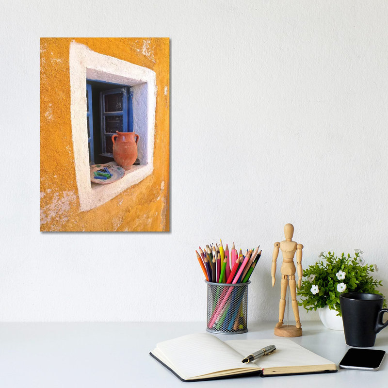 Pottery In Window by Jaynes Gallery - Wrapped Canvas Print, 30.48cm H x 20.32cm W x 1.905cm D