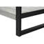 2 tables de bout en stratifié gris et métal noir, pour une utilisation flexible dans une chambre ou un salon