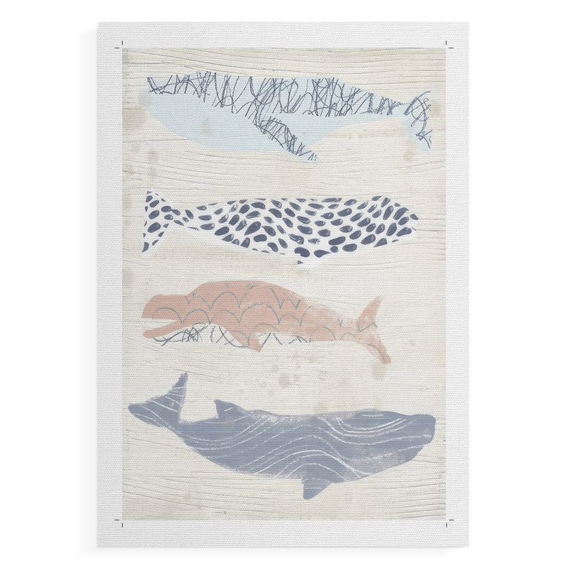 Baleine à motifs I - reproduction de toile seulement - non encadrée