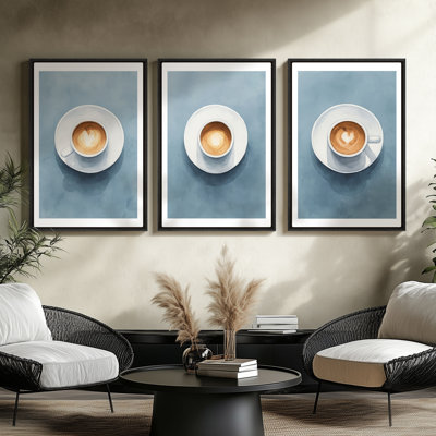 Framed Canvas Wall Art - Vintage Abstract Wall Prints for Bedroom