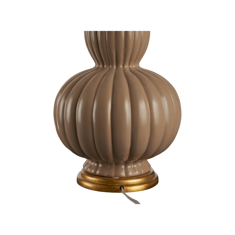 Augusta Lamp - Olive, Beige/Gold