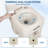 5.3 Gallon Portable Toilet for Camping & RV, Dual-Tank Camping Toilet with Carry Bag, Leak-Proof Detachable Waste Tank, Beige-128977436