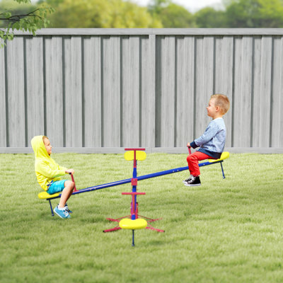 Bascule pivotante à bascule pour enfants avec équipement de terrain de jeu extérieur à bascule pivotant à 360 ° pour enfants, pour les garçons et les filles âgés de 3 à 8 ans