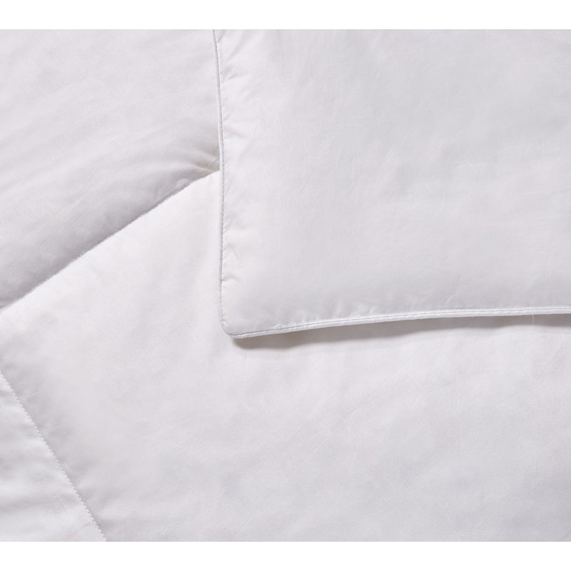Twin White Cotton Down Feather Bedspread