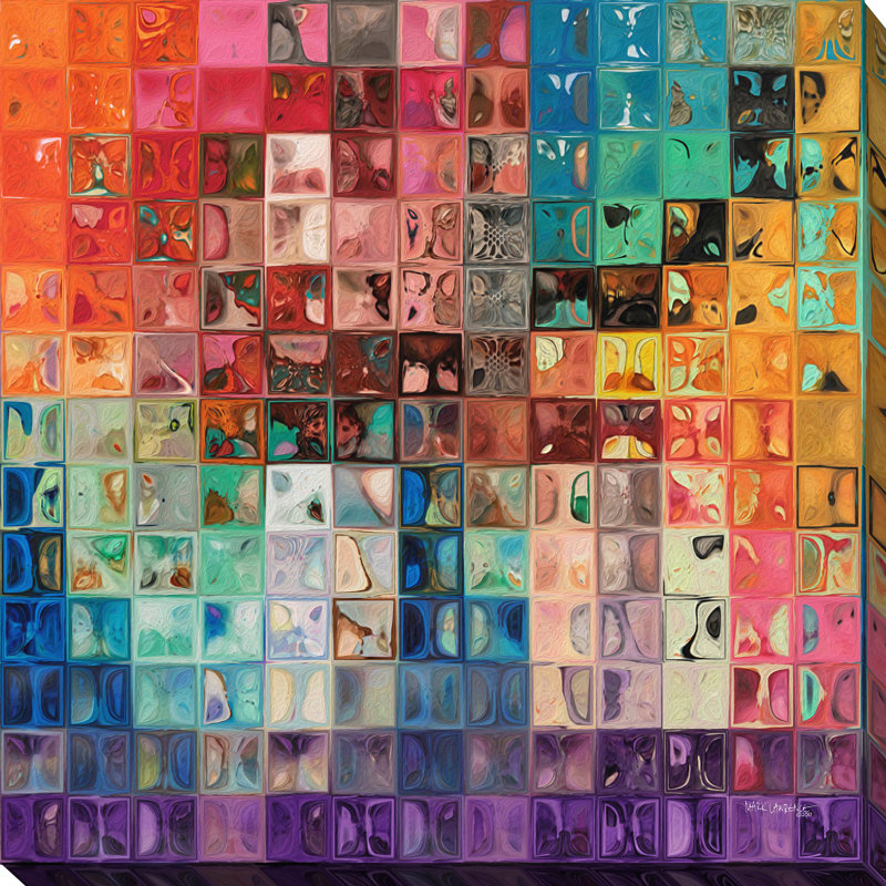 «Rainbow Réfractions», impression sur toile tendue, H 24 po x l 24 po