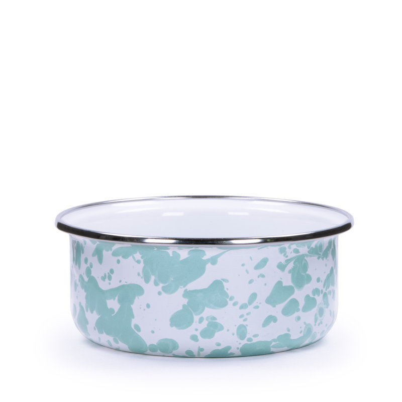 Set of 4 Taupe Swirl Soup Bowls, Sea Glass