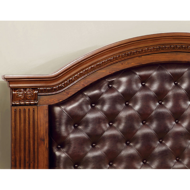 Vegan Leather Platform Bed, California King