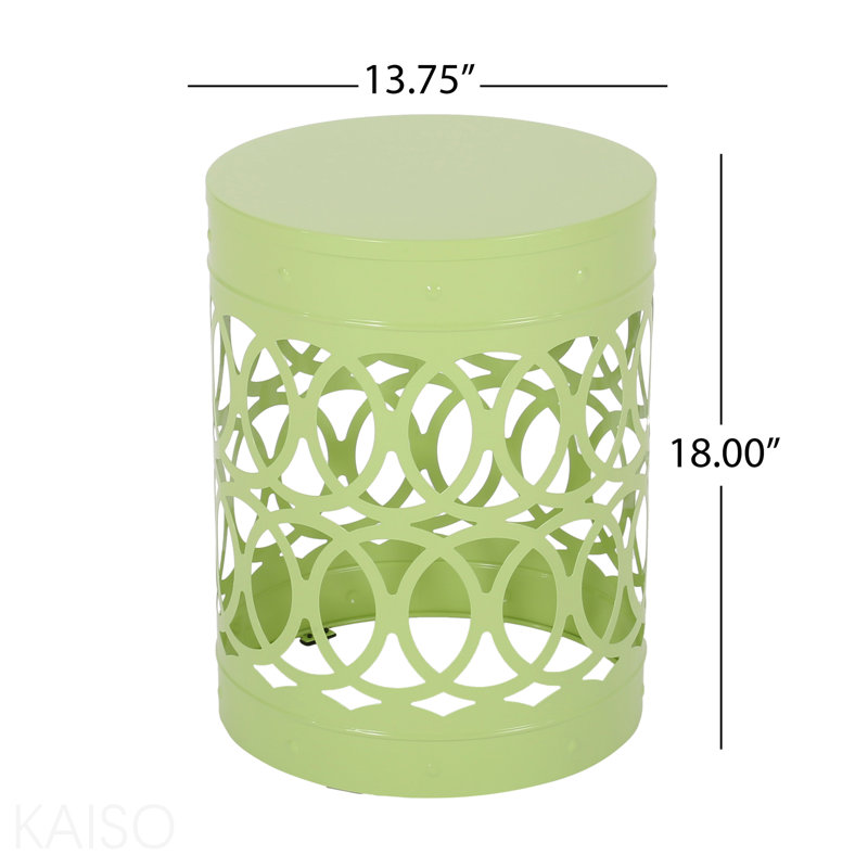 Table de bout d'extérieur en métal - Grand, Vert