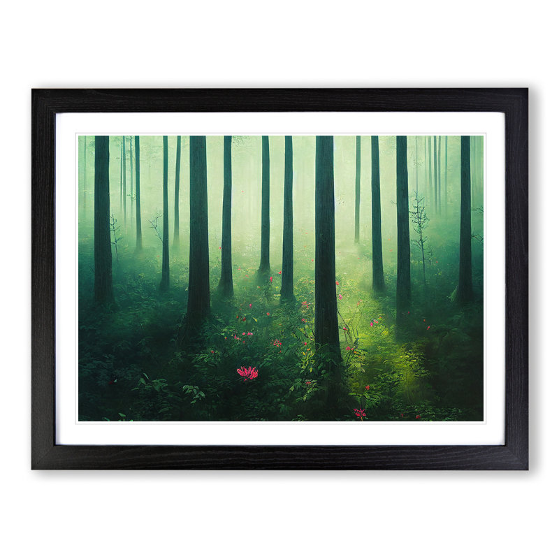Unbeatable Spring Forest - Framed Print, Black Framed, 46cm H x 64cm W x 2cm D