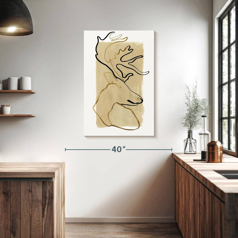 Brampt Antlers, 39" H x 26" W