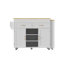Extendable Kitchen Island With Power Outlet, Rolling Mobile Kitchen Cart With Storage | Includes Drawers, Cabinet, Spice Rack, Towel Rack, Locking Casters