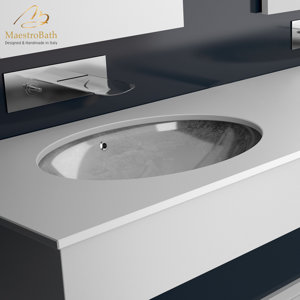 Flou Undermount Modern Bathroom Sink