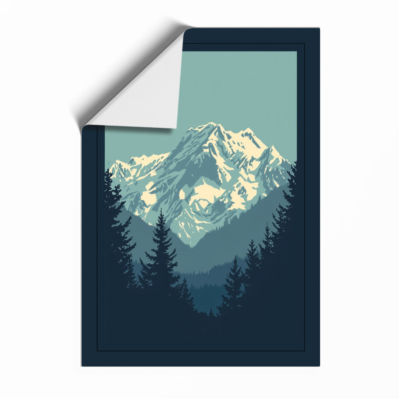 Mountain At Dusk Minimalist - Print, Unframed, A1 - 84.1 x 59.4 cm
