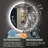Epperly LED Round Bathroom Mirror with Bluetooth Dimmable Brightness Anti-fog Function-1777631660