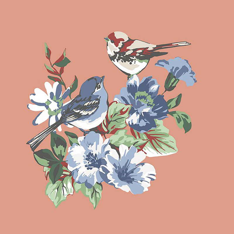 Coussin extérieur 16 po x 16 po (ensemble de 2), Morning Chirp