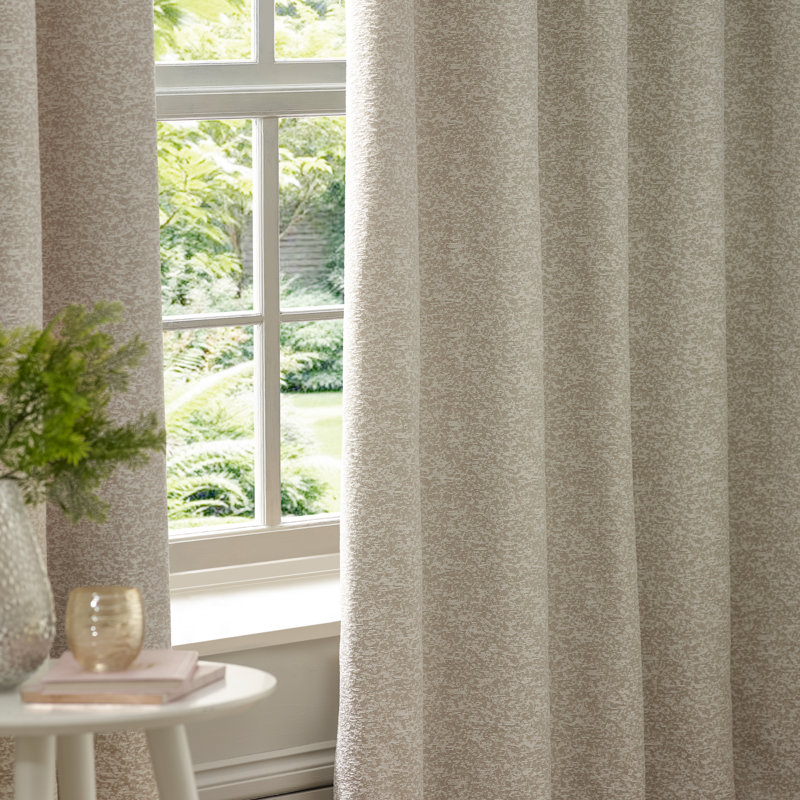 Galaxy Room Darkening Curtain Panel Pair, Ivory, 229cm Width x 137cm Drop
