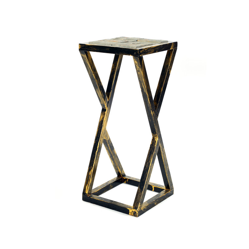 Metal Plant Stand, 19.5" H x 8.25" W x 8.25" D
