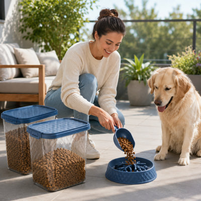 Pet Food Storage Container with Sealed Lid