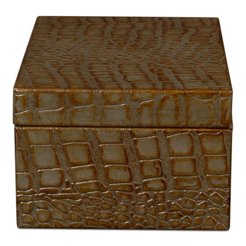 Shagreen Handmade Decorative Box, Green