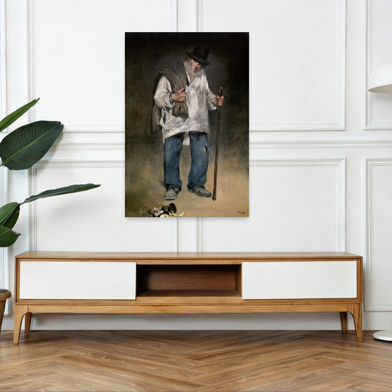 Le Chiffonnier, 1869, Portrait abstrait contemporain, Estampe murale, H 48 po x l 32 po