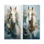 Majestic Gallop Horse - ensemble de salon mural cheval en métal 2 pièces-1012082081
