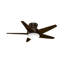 44" Isotope 5 - Blade LED Flush Mount Ceiling Fan with Wall Control and Light Kit Included-954344132