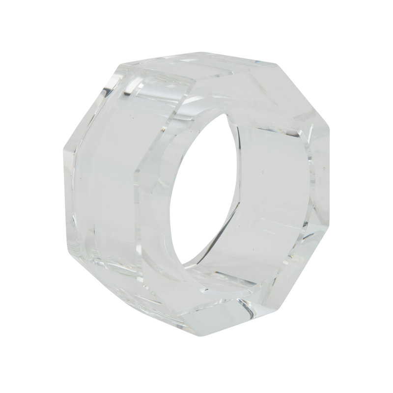 Cielo Collection Crystal Glass Napkin Ring