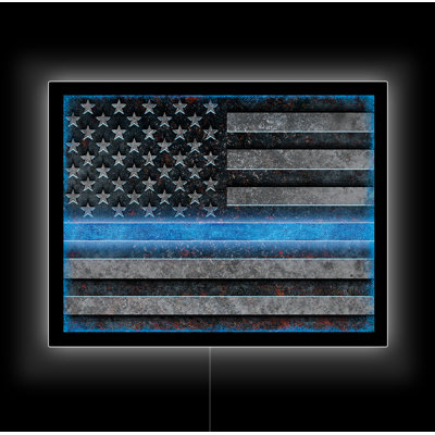 Enseignes de drapeau de police à DEL