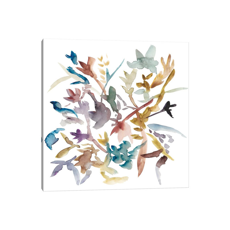 Forest Flowers II by Chariklia Zarris - Wrapped Canvas Gallery-Wrapped Canvas Giclée, 45.72 cm H x 45.72 cm W