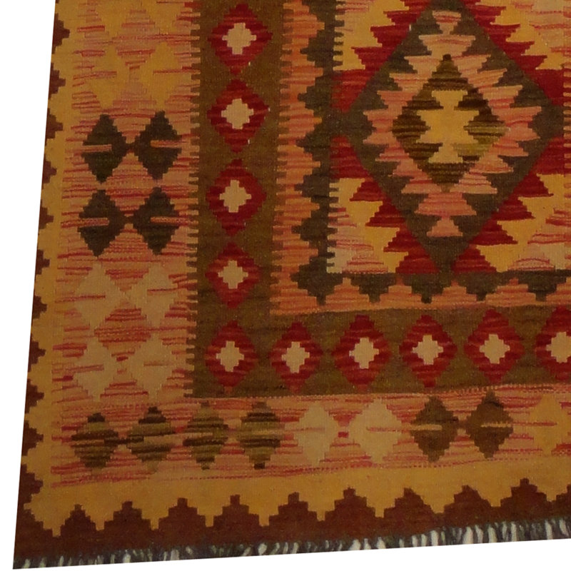 Tapis rouille en laine Azpeitia