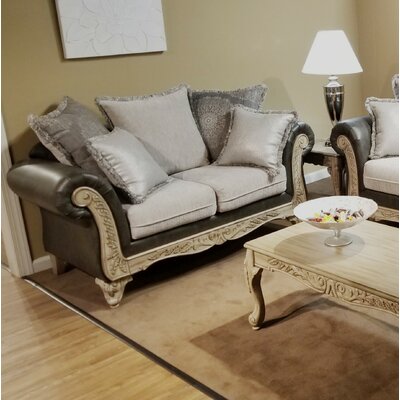 71"" Rolled Arm Loveseat with Reversible Cushions -  Astoria Grand, 466BED39C06D49C590A1D495BF01A2F6