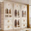 Armoire de rangement en plastique avec roues