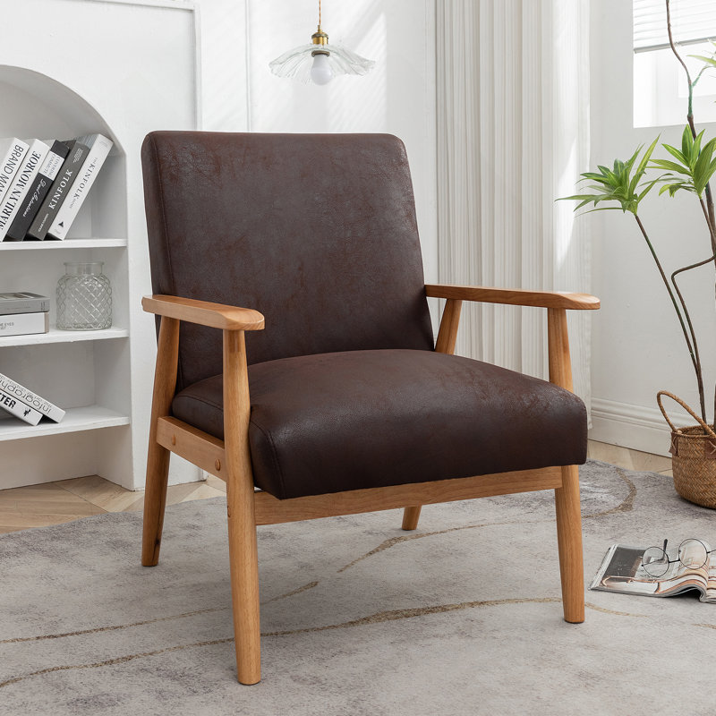 Fauteuil classique classique de style Mid-Century avec un savoir-faire exquis, idéal pour diverses pièces afin d'améliorer le confort et le style