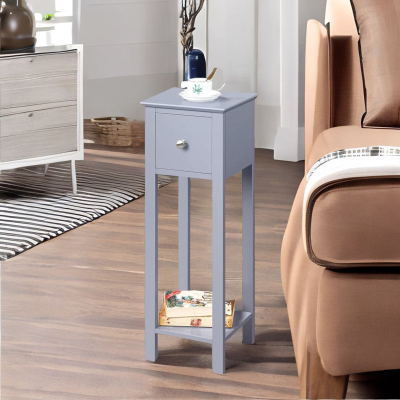 Aneesia 25cm W Manufactured Wood Bedside Table