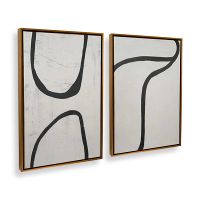 Curved Silence Set of 2 Prints