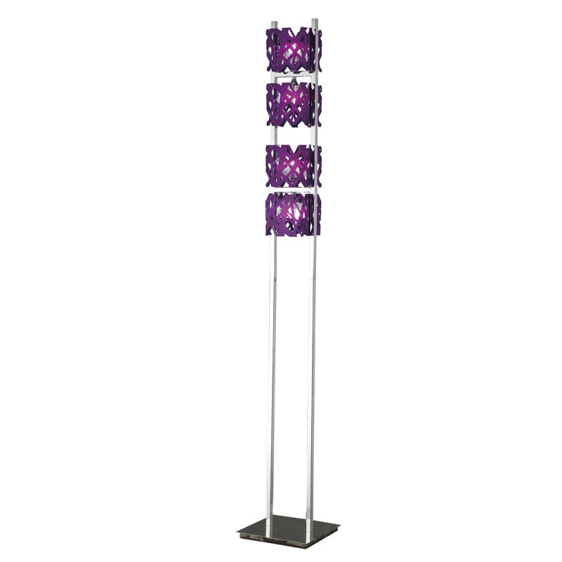 Waloo 162cm Novelty Floor Lamp, Purple