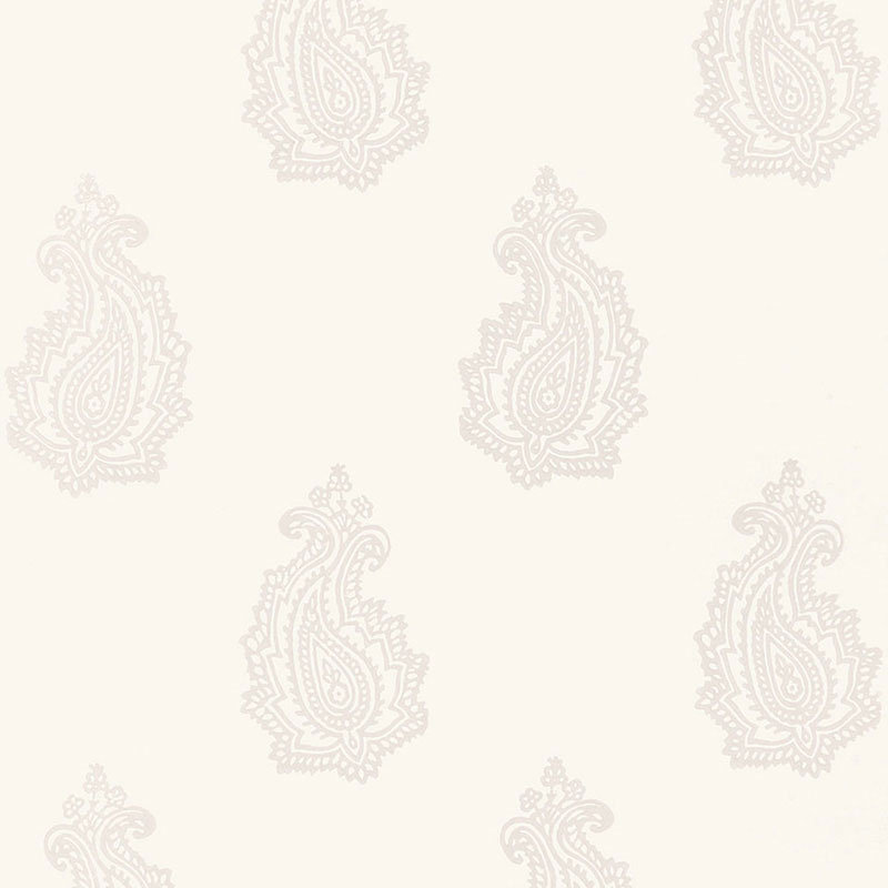 Madras Paisley Wallpaper, Oyster