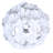 CASSIA 23 In. White Table Lamp With Metal Floral Shade And Line Switch