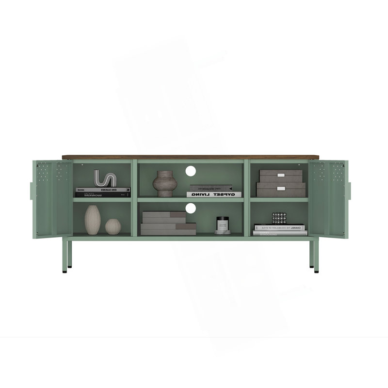 Armoire de rangement familiale, Vert sauge