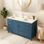 Meuble-lavabo de salle de bain avec 2 lavabos-695830495