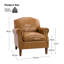 Farleigh Faux Leather Armchair-182266375