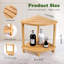 Tabouret de douche d'angle à 2 niveaux en bambou avec tablette de rangement, banc de repose-pieds de douche imperméable pour les pieds de rasage, siège et organisateur de salle de bain, conception peu encombrante