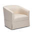 Fauteuil pivotant en jupe de lin Earl