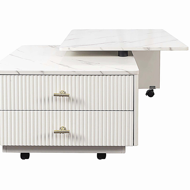 Table basse extensible avec rangement